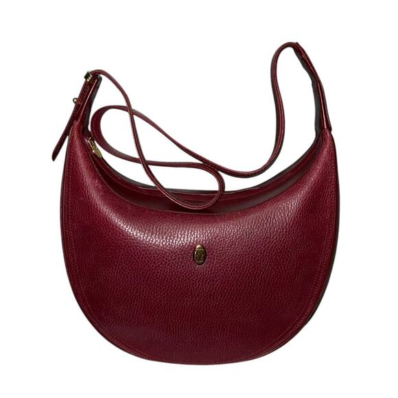 CARTIER Must De Vintage Bordeaux Pebbled Leather Crossbody Shoulder Bag - Picture 2 of 15